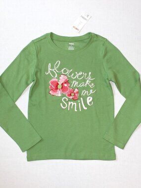 NWT Gymboree green flowers make me smile TOP 8 Burst of Spring